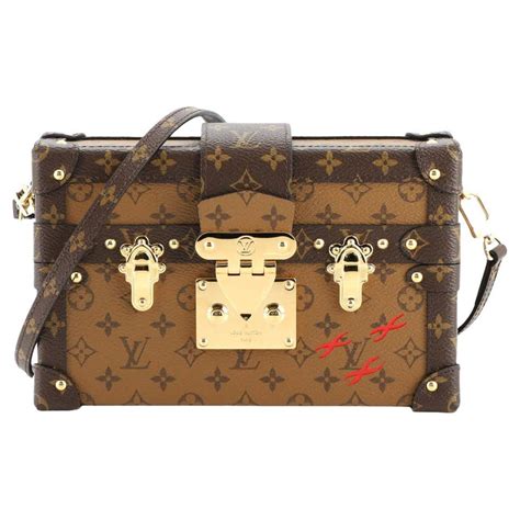 louis vuitton petite malle monogram reverse. size|louis vuitton petite malle.